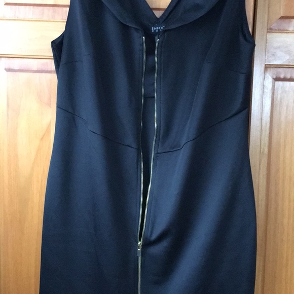 Black Zipper Dress - Picture 3 of 7